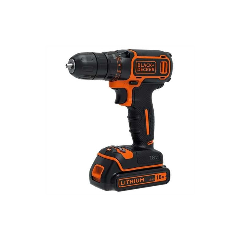 trapano a batteria black & decker 18v al litio [bdcdc18kb-qw]