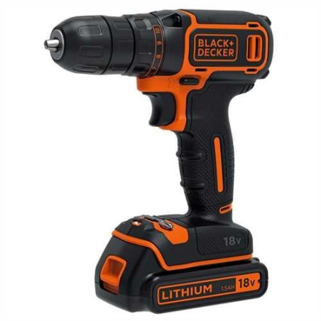 trapano a batteria black & decker 18v al litio [bdcdc18kb-qw]