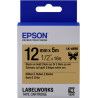 nastro etichettatrice epson lk-4kbk satin 12x5 nero/oro [c53s654001]