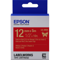nastro etichettatrice epson lk-rkkk satinato 12x5mm oro/rosso