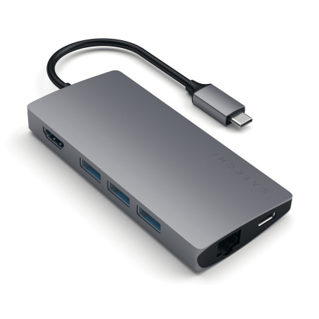 hub usb satechi typo-c multi-porte adatt. 4k ethernet v2