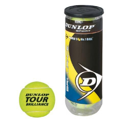 sport one 201689 set 3 palle da tennis dunlop tour brilliance