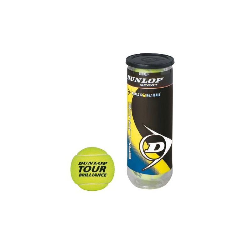 sport one 201689 set 3 palle da tennis dunlop tour brilliance