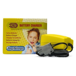 caricabatterie peg perego cb0303 per per auto giocattolo 24v giallo
