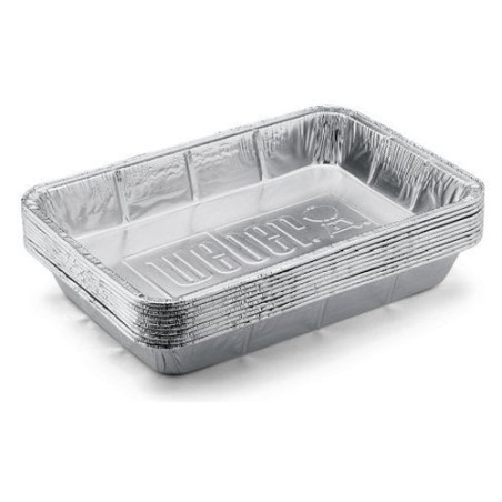 vaschette per barbecue a carbone weber in alluminio 10 pz. 6416