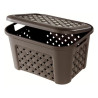 cesto tontarelli arianna 8105406909 con coperchio 25 litri wenge'