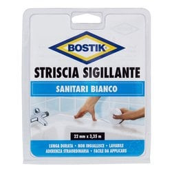 striscia sigillante uhu bostik per sanitari 3,35m x 22mm bianco d1856