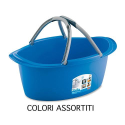 bacinella stefanplast stella ovale con manici pro150 colori assortiti