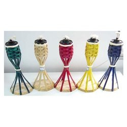 torcia da tavolo amicasa bambu' colori assortiti