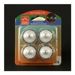 set 4 tealight a immersione amicasa led color