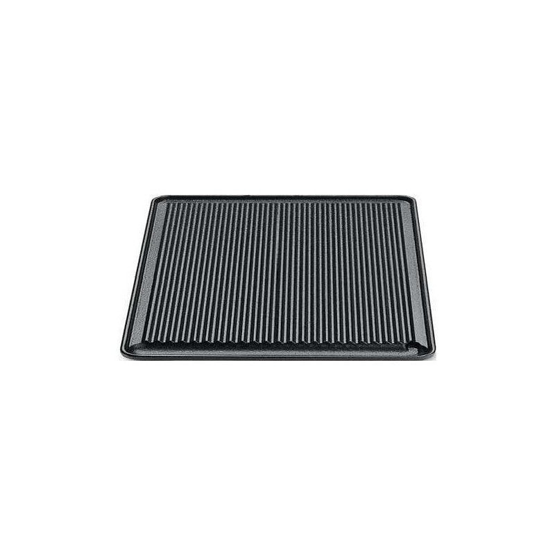 piastra per barbecue ompagrill rigata in ghisa 40x28cm [4043ghi]