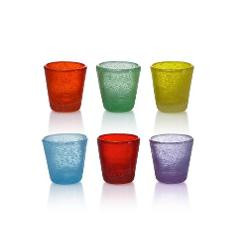 set bicchierini amicasa laura 6 pz sa-128 colori assortiti