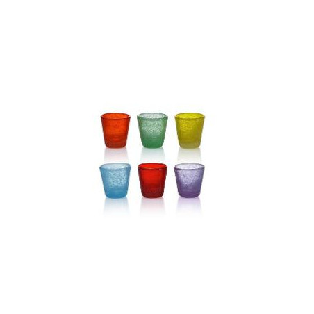 set bicchierini amicasa laura 6 pz sa-128 colori assortiti