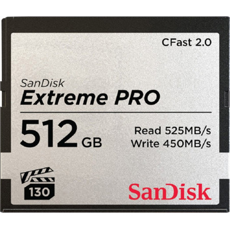 512gb scheda cfast sandisk cfast 2.0 vpg130 extreme pro [sdcfsp-512g-g46d]