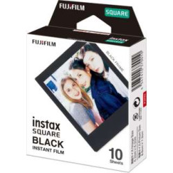 pellicola fujifilm instax square film nero frame 10 pezzi [16576532]