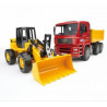 bruder spielwaren 02752 camion man tga con ruspa