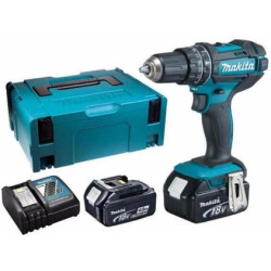 trapano avvitatore makita dhp482rtj 18v con 2 batterie [dhp482rtj]