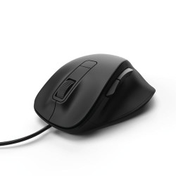 mouse hama mc-500 usb ottico ergonomico nero [182612]