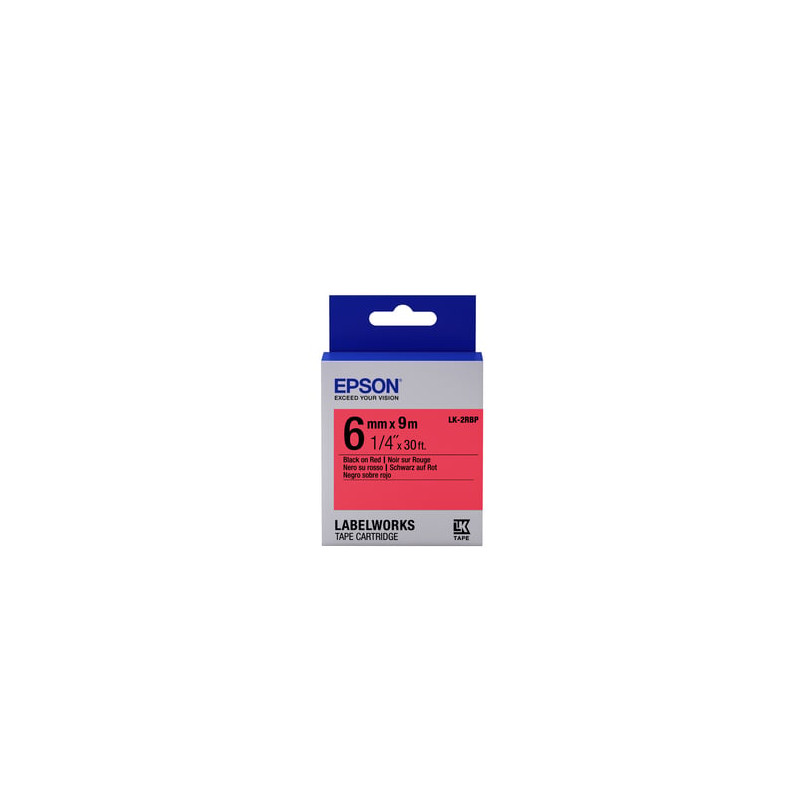 nastro etichettatrice epson label cartridge pastel lk-2rbp 6mm