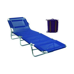 Lettino in metallo vette alluminio piuma blu 00043 [vette]