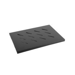 mensola rack fisso lanberg 19" 450mm 1u nero [ak-1001-b]