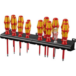 set cacciavite wera tools kraftform big pack 100 vde 14pz rosso/arancione