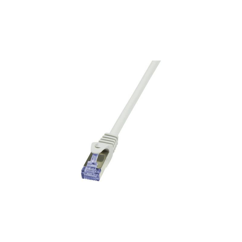 cavo di collegamento rj45 rete cat 6a s/ftp 10 m grigio ritardante