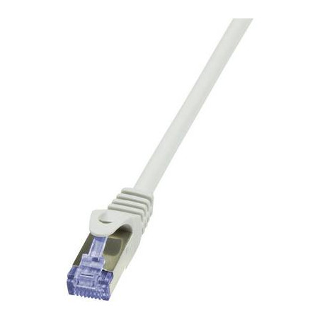 cavo di collegamento rj45 rete cat 6a s/ftp 10 m grigio ritardante