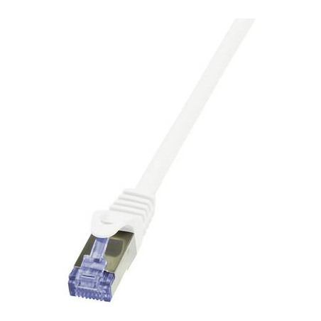 cavo di collegamento rj45 rete cat 6a s/ftp 7.5 m bianco ritardante