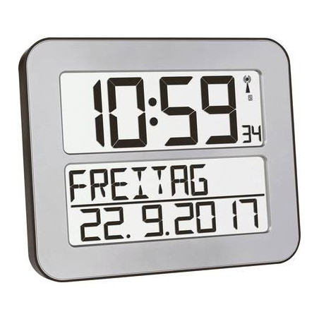 tfa 60.4512.54 radiocontrollato orologio da parete 258 mm x 212 mm