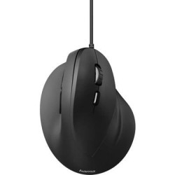 hama emc-500 mouse usb ottico ergonomico nero [182698]