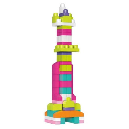 mega bloks medium dch54 sacca ecologica rosa 60 [dch54]