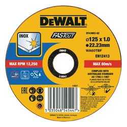 disco abrasivo per smertigliatrice dewalt dt43902-qz 125x1mm