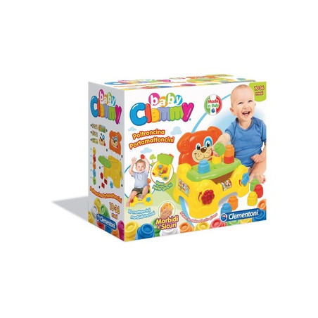 clementoni 17080a poltroncina portamattoncini [17080a]