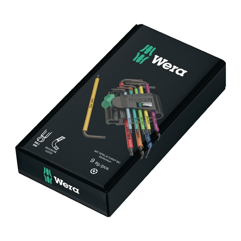 set chiavi torx wera 967 spkl/9 torx [05073599001]