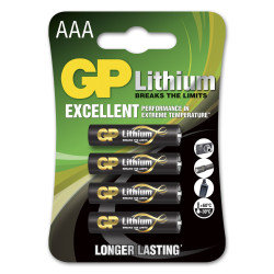 pile gp batteries 1x4 litio micro 1,5v aaa 07024lf-c4 [0602032c4]