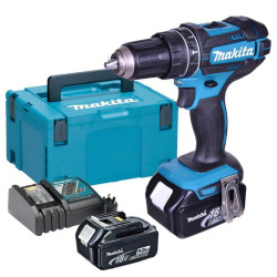 trapano avvitatore makita ddf485rfj 3.0 ah 18v con 2 batterie [ddf485rtj]