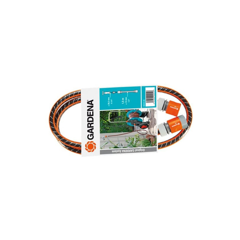 kit tubo di collegamento gardena 1/2 m.a. arancione [18040-20]