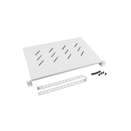 mensola armadio rack lanberg 400x383mm 1u 19" grigio [nulagr000000025]