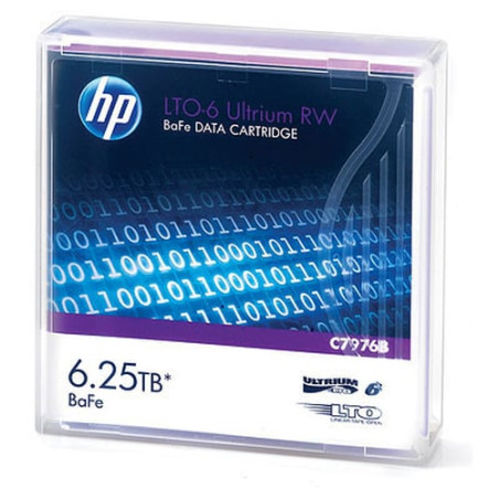 cartuccia dati hp lto-6 ultrium 6.25 tb bafe rw [c7976b]