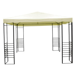 gazebo amicasa ferro 3x3m nizza pvc