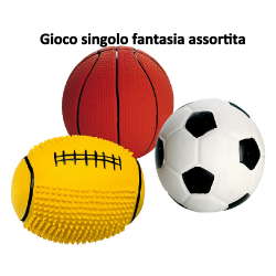 gioco per cani ferplast palla in lattice sonora [85536899]