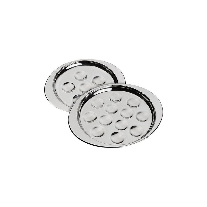 piatto per lumache ilsa 0168006 20x17cm acciaio inossidabile