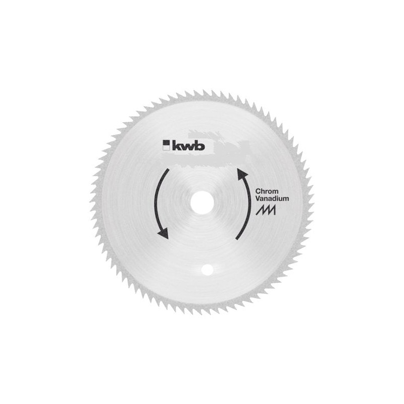 lama kwb per sega circolare d. 160 mm 100 dt in acciaio cromo vanadio