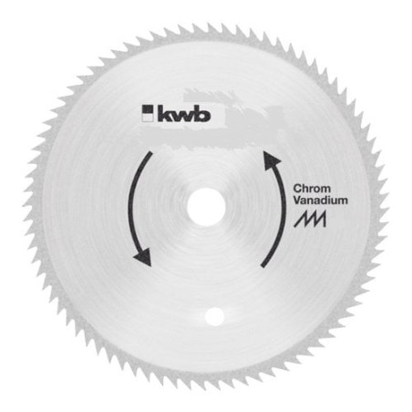 lama kwb per sega circolare d. 160 mm 100 dt in acciaio cromo vanadio