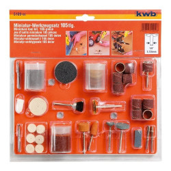 accessori smerigliatrice a stelo kwb set 105 mini accessori kwb per