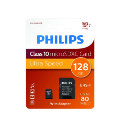 128gb scheda sdxc philips fm12mp45b / 00 cl10 [fm12mp45b/10]