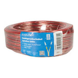 cavo altoparlante logilink, 2x 0,75 mmÂ², 50m [ca1077]