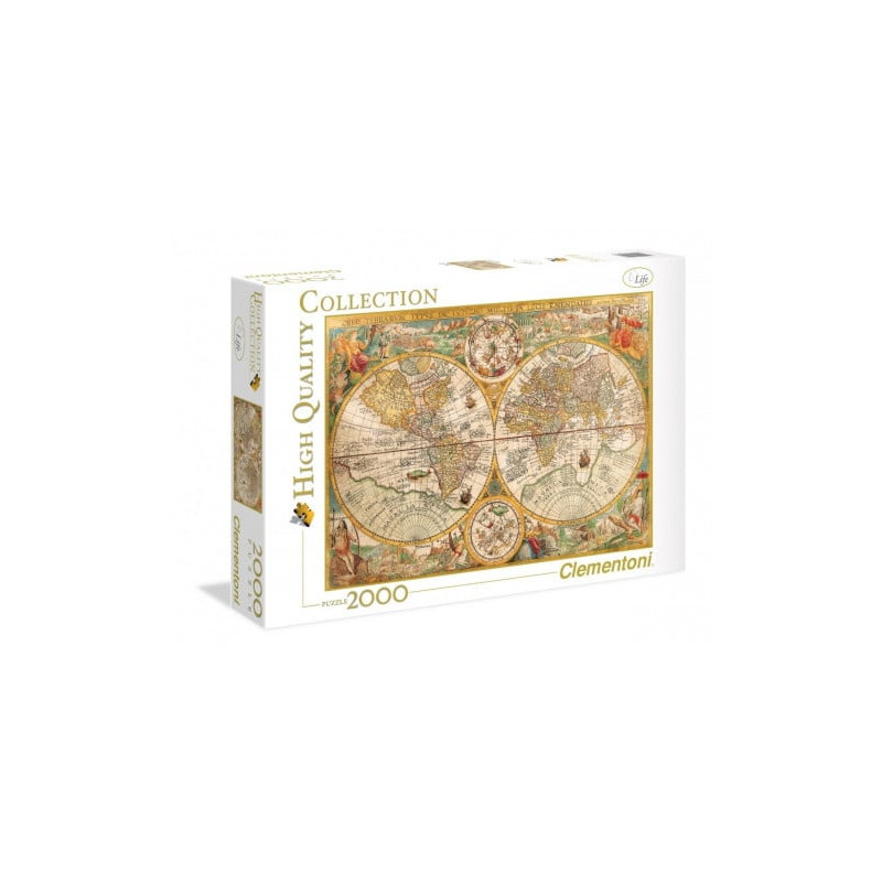 clementoni - puzzle ancient map 2000 pezzi [wzclet0un032557]