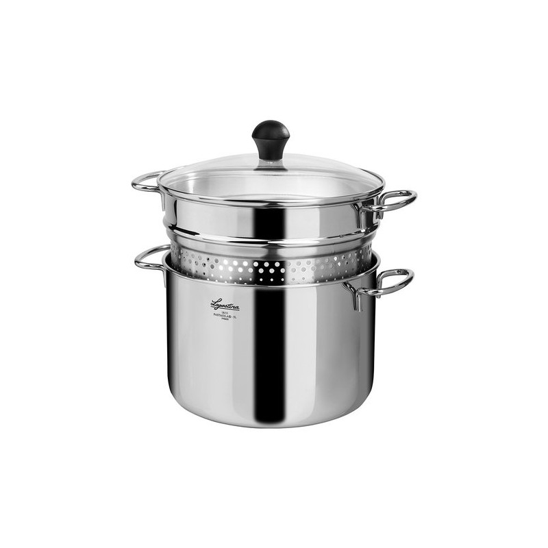 pentola lagostina con cestello e coperchio, 22cm, 5 lt 175021022